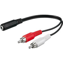 Goobay Μετατροπέας 3.5mm / RCA female σε 3.5mm / RCA male 0.20 - OEM