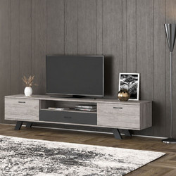 Έπιπλο TV σύνθεσης Νο 50 210x44,5x36(33+3) cm Σταχτί