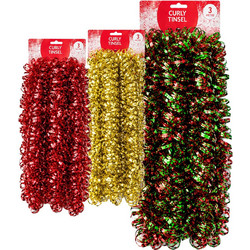 Γιρλάντα Tinsel Κατσαρή Χριστουγεννιάτικη 3m Bunny's 932347