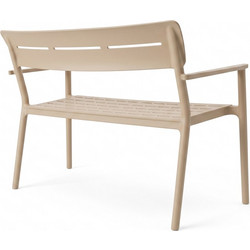 Παγκάκι διθέσιο Cadrin pakoworld cappuccino PP 117x60x83εκ