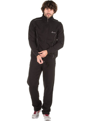 Target High Neck Jacket Tracksuit Fleece Σετ Φόρμες Μαύρο M27-74405-10/10
