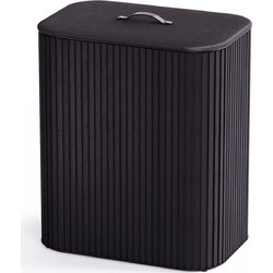 Joseph Joseph Tota Luxe Καλάθι Απλύτων 2 Θέσεων Μαύρο 90L
