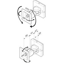 Roline Βάση Τοίχου LCD με 2 Αρθρώσεις, έως 6 kg (MPN 17.03.1125)