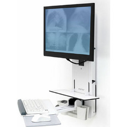 Ergotron StyleView Sitz-Steh Vertical Lift (λευκό) - Βάση οθόνης ανυψώσιμη