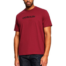 CALVIN KLEIN Relaxed Fit Caps Font T-Shirt - Rhododendron