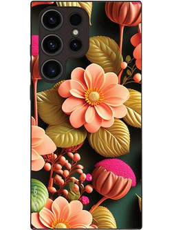 Sonique 3D Flower Series Θήκη Salmon (Samsung Galaxy S23 Ultra)