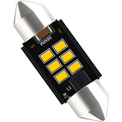 VenCore 3216-10141 - C5W Festoon CanBus Gen4 36mm - Λάμπα LED Σωληνωτή για Βάση C5W 36mm Festoon CanBus Gen4 6 SMD 3020 2W 310 Lumen 8-48 Volt Θερμό Λ