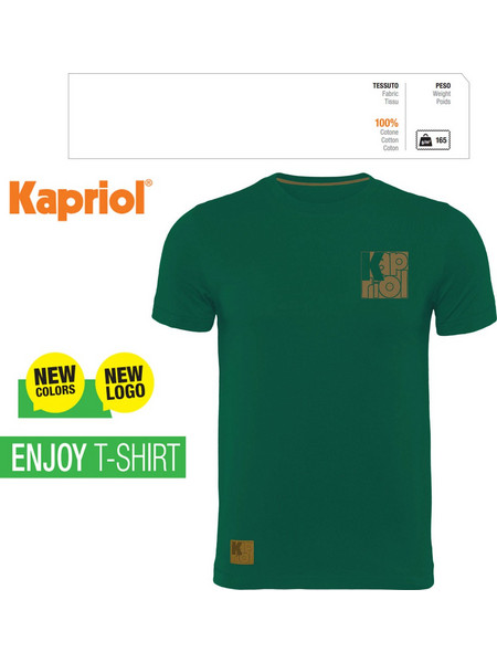 ΜΠΛΟΥΖΑΚΙ ΕΡΓΑΣΙΑΣ T-SHIRT ENJOY ΚΟΝΤΟΜΑΝΙΚΟ ΚΥΠΑΡΙΣΣΙ (XXXL) 60835 KAPRIOL