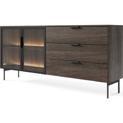 Μπουφές Luminus 2D3S Καφέ 181.3x39.3x82.6