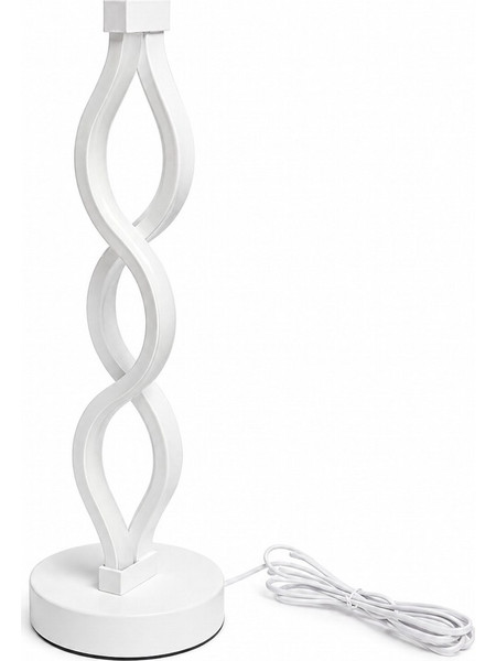 VenCore Heliora White 2792-20010 - Μοντέρνο Επιτραπέζιο Φωτιστικό LED USB 8W 5 Volt Λευκό Αλουμίνιο με Ρυθμιζόμενο CCT Λευκό - Ημέρας - Θερμό - Χειρισμός CCT μέσω Controller με Καλώδιο