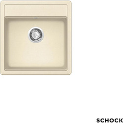 Schock Manhattan Cristalite Νεροχύτης Γρανίτη Μπεζ 49x51cm 30050-1321