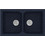 Sanitec Classic 336 Επικαθήμενος Νεροχύτης Γρανίτη Ματ Granite Blue 86x50cm