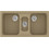 Sanitec Classic 325 Επικαθήμενος Νεροχύτης Γρανίτη Ματ Metallic Cream 97x51cm