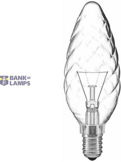 Incandescent Candle Bulb C35 E14 25W Clear