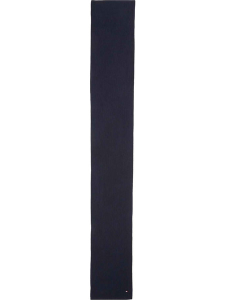 Tommy Hilfiger Κασκόλ μπλε σκούρο 180x25cm βαμβακερό