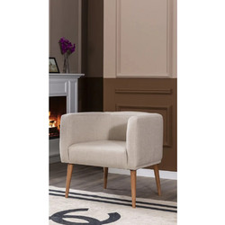 Stewe Home Πολυθρόνα Υφασμάτινη Ροζ 60x55x70cm 601832