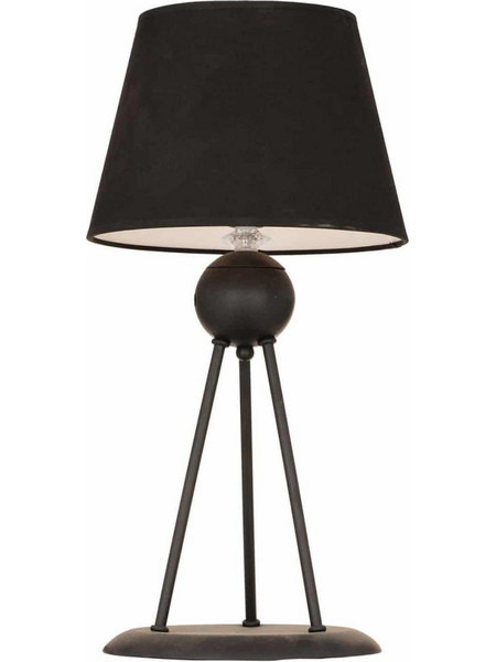 HomeMarkt HM7396.01 Πορτατίφ Ε27 Μαύρο Φ21xΥ53cm