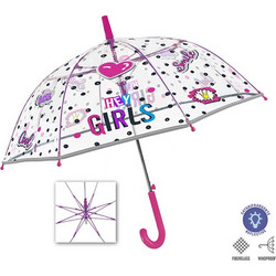 Umbrella Girl 45/8 Aut. POE dome shape transparent Fiberglass Cool Kids (15578)