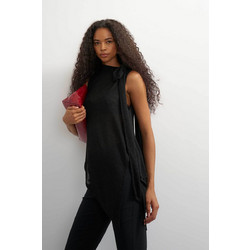 Topshop γυναικείο τοπ με δέσιμο στον ώμο Betsy - 31002227 Μαύρο