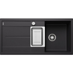 Blanco Metra 6 S Ένθετος Νεροχύτης Γρανίτη Ματ Black 100x50cm 525926