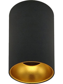 Φωτιστικό Οροφής Σποτ 123LED Στρογγυλό GU10 80mm Black/Gold