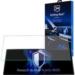 3mk TechWrap Matte Cluster(TM) dashboard screen protector for Renault Austral Iconic 2025