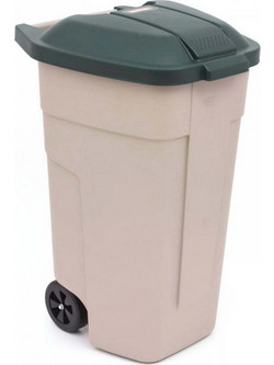 Curver Κάδος Απορριμμάτων Πλαστικός Μπεζ 110lt 3012400003007