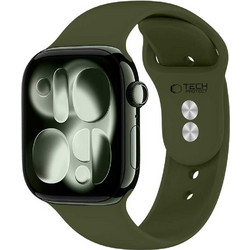 Tech-Protect Silicone Λουράκι Σιλικόνης Olive Green (Apple Watch 44 / 45 / 46 / 49mm)