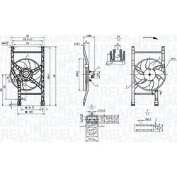 Magneti Marelli 069422905010 - MTC905AX-ΒΕΝΤΙΛΑΤΕΡ FIAT Panda 312.319 1.2 2012- 500 0.9-1.2