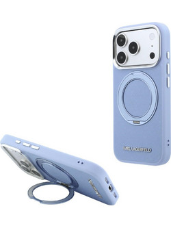 Karl Lagerfeld Ring Stand 360 Saffiano Classic Logo MagSafe Case Light Blue (iPhone 18 Pro / 17 Pro)