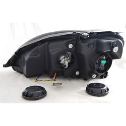 Φανάρια εμπρός Mercedes S-Class (1998-2005) led lightbar design, με λάμπες (Η1) - σετ 2τμχ