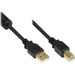 Good Connections GC-M0083 Καλώδιο USB-A Male 2.0 to USB-B Male 5m Black