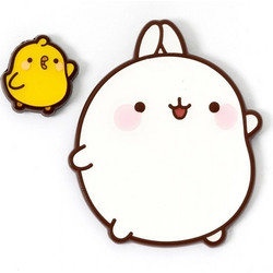 Molang & Piu Piu Pin Badge MLPB0128