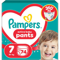 Pampers Pants Πάνες Βρακάκι No7 17kg+ 74τμχ