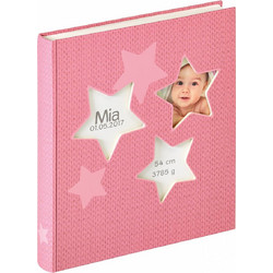Walther Estrella pink 28x30.5 50 white Pages Babyalbum UK133R