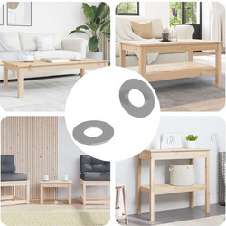 vidaXL Βίδες 2 pcs Ασημί 18 x 18 x 1 cm Σίδερο