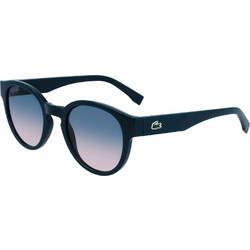 Lacoste L6000S 300 Ανδρικά Γυαλιά Ηλίου Στρογγυλά Κοκάλινα Μπλε με Μπλε Degradee Φακό