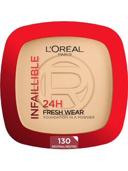 L'Oreal Paris Infaillible 24H Fresh Wear In A Powder 130 True Beige Compact Foundation 9gr