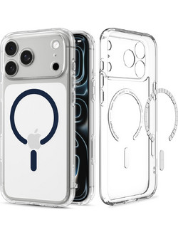 Spigen Ultra Hybrid MagFit Θήκη iPhone 17 Pro / 18 Pro Clear Deep Blue ACS12158