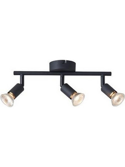 ΣΠΟΤ ΚΙΝΗΤΟ 3ΦΩΤΟ ΜΕΤΑΛΛΙΚΟ 3XGU10 Max 7W 220X80X125mm ΜΑΥΡΟ ARTE ILLUMINA VORRAS