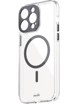 Moshi iGlaze Back Cover with MagSafe Meteorite Grey (iPhone 15 Pro Max)