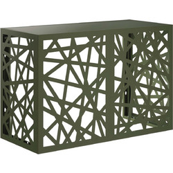 vidaXL Κάλυμμα κλιματιστικού Λαδί 90 x 40 x 60 cm Ατσάλι
