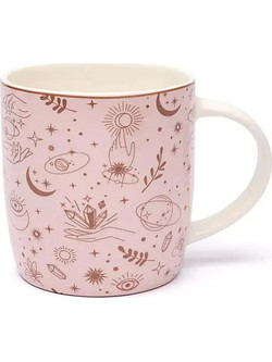 Tea Mug with Sieve Mystic Symbols 400 ml - Κούπα Τσαγιού με Ανοξείδωτο Φίλτρο