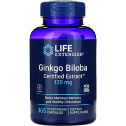 Life Extension Ginkgo Biloba 120mg 365 Κάψουλες