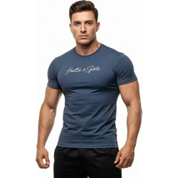 T-SHIRT BASIC Blue Raf Με Λευκό Logo 21225 (H&S)