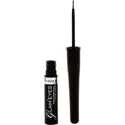 Rimmel Glam'Eyes Liquid Liner 001 Black Glamour Πινέλο Eyeliner