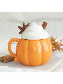 Κούπα Κολοκύθα με Καπάκι 400ml - Pumpkin Cream