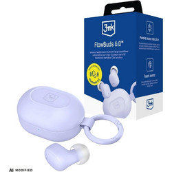 3mk FlowBuds 6.0 Ακουστικά Bluetooth In Ear Purple