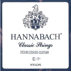 Hannabach 8416S MT Σετ 6 Χορδές Κοντραμπάσου Nylon Medium Tension 1/2