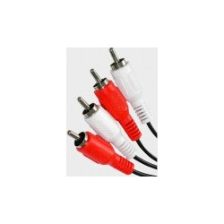 RCA 215B Καλώδιο composite 2 RCA σε 2 RCA αρσενικά 1.5μ